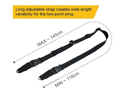 Correa/eslinga táctica Bungee de dos puntos JD-S-204