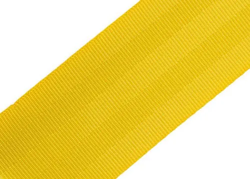 Correa/cinta de cinturón de seguridad de poliéster de 5 sarga de 47mm - Amarillo
